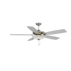 Hampton Bay Menage 52 in. Integrated LED Indoor Low Profile Brushed Nickel Ceiling Fan with Light Kit -Fans Shop brushed nickel hampton bay ceiling fans with lights 14600 77 1000