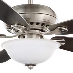 Hampton Bay Southwind II 52 in. Indoor LED Brushed Nickel Ceiling Fan with Light Kit, Reversible Blades and Remote Control -Fans Shop brushed nickel hampton bay ceiling fans with lights 50279 44 1000