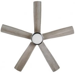 Hampton Bay Fanelee 54 in. White Color Changing Integrated LED Brushed Nickel Smart Hubspace Ceiling Fan with Light Kit and Remote -Fans Shop brushed nickel hampton bay ceiling fans with lights 52133 44 1000