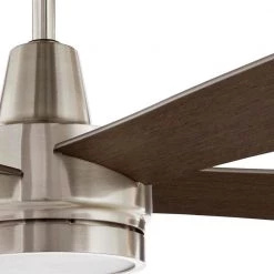 Hampton Bay Fanelee 54 in. White Color Changing Integrated LED Brushed Nickel Smart Hubspace Ceiling Fan with Light Kit and Remote -Fans Shop brushed nickel hampton bay ceiling fans with lights 52133 c3 1000
