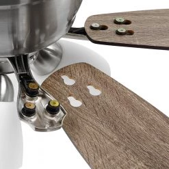 Hampton Bay Sidlow 52 in. Indoor LED Brushed Nickel Hugger Dry Rated Ceiling Fan with 5 QuickInstall Reversible Blades and Light Kit -Fans Shop brushed nickel hampton bay ceiling fans with lights 52151 44 1000