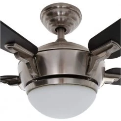 Hampton Bay Midili 44 in. Indoor LED Brushed Nickel Dry Rated Ceiling Fan with 5 Reversible Blades, Light Kit and Remote Control 25 Hampton Bay Midili 44 in. Indoor LED Brushed Nickel Dry Rated Ceiling Fan with 5 Reversible Blades, Light Kit and Remote Control -Fans Shop brushed nickel hampton bay ceiling fans with lights 68044 76 1000