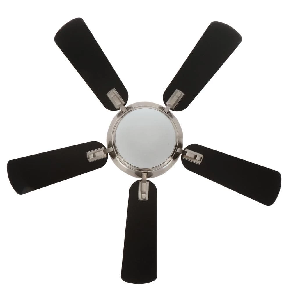 Hampton Bay Midili 44 in. Indoor LED Brushed Nickel Dry Rated Ceiling Fan with 5 Reversible Blades, Light Kit and Remote Control 7 Hampton Bay Midili 44 in. Indoor LED Brushed Nickel Dry Rated Ceiling Fan with 5 Reversible Blades, Light Kit and Remote Control - Image 7