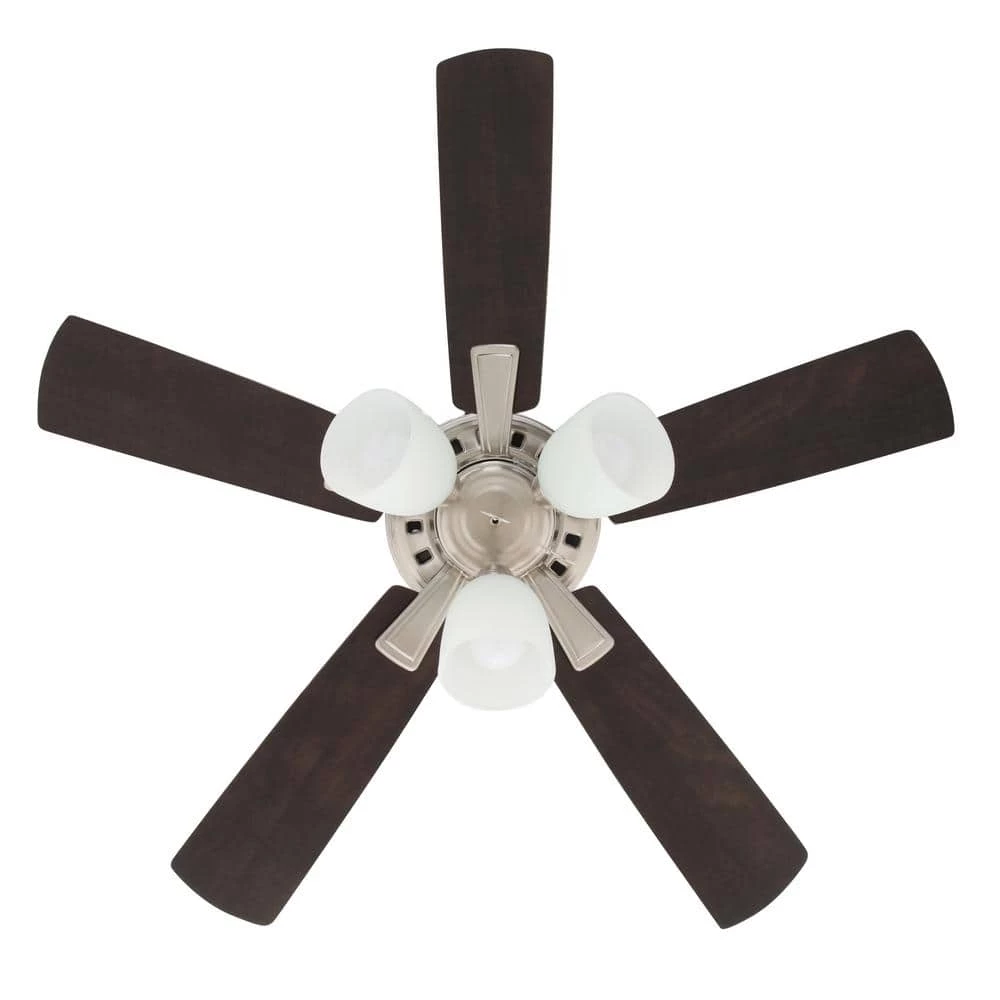 Hampton Bay Vaurgas 44 in. LED Indoor Brushed Nickel Ceiling Fan with Light Kit 15 Hampton Bay Vaurgas 44 in. LED Indoor Brushed Nickel Ceiling Fan with Light Kit - Image 15
