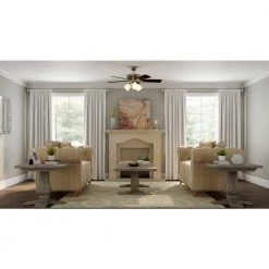 Hampton Bay Vaurgas 44 in. LED Indoor Brushed Nickel Ceiling Fan with Light Kit 22 Hampton Bay Vaurgas 44 in. LED Indoor Brushed Nickel Ceiling Fan with Light Kit -Fans Shop brushed nickel hampton bay ceiling fans with lights 68144 c3 1000