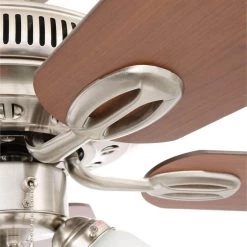 Hampton Bay Glendale 52 in. LED Indoor Brushed Nickel Ceiling Fan with Light Kit -Fans Shop brushed nickel hampton bay ceiling fans with lights ag524 bn 1d 1000
