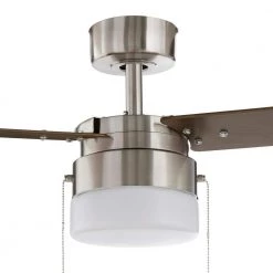 Hampton Bay Montgomery II 44 in. Indoor Brushed Nickel Ceiling Fan with Light Kit -Fans Shop brushed nickel hampton bay ceiling fans with lights rdb9144 bn 66 1000