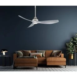 Home Decorators Collection Levanto 52 in. Integrated LED Indoor/Outdoor Brushed Nickel Ceiling Fan with Light Kit -Fans Shop brushed nickel home decorators collection ceiling fans with lights 34601 31 1000