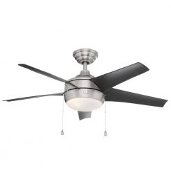 Home Decorators Collection Windward 44 in. LED Brushed Nickel Ceiling Fan with Light Kit -Fans Shop brushed nickel home decorators collection ceiling fans with lights 51565 66 1000