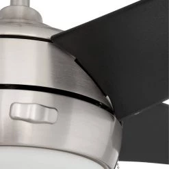 Home Decorators Collection Windward 44 in. LED Brushed Nickel Ceiling Fan with Light Kit -Fans Shop brushed nickel home decorators collection ceiling fans with lights 51565 a0 1000