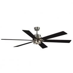 Home Decorators Collection Statewood 70 in. Indoor LED Brushed Nickel Ceiling Fan with Light Kit, Downrod, Remote Control and 6 Reversible Blades -Fans Shop brushed nickel home decorators collection ceiling fans with lights 51770 76 1000