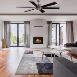 Home Decorators Collection Statewood 70 in. Indoor LED Brushed Nickel Ceiling Fan with Light Kit, Downrod, Remote Control and 6 Reversible Blades -Fans Shop brushed nickel home decorators collection ceiling fans with lights 51770 a0 1000