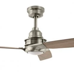 Home Decorators Collection Ester 54 in. White Color Changing Integrated LED Indoor/Outdoor Brushed Nickel Ceiling Fan with Light Kit and Remote -Fans Shop brushed nickel home decorators collection ceiling fans with lights 52155 77 1000