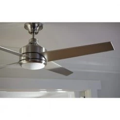 Home Decorators Collection Mercer 52 in. LED Indoor Brushed Nickel Ceiling Fan with Light Kit and Remote Control 18 Home Decorators Collection Mercer 52 in. LED Indoor Brushed Nickel Ceiling Fan with Light Kit and Remote Control -Fans Shop brushed nickel home decorators collection ceiling fans with lights 54725 c3 1000