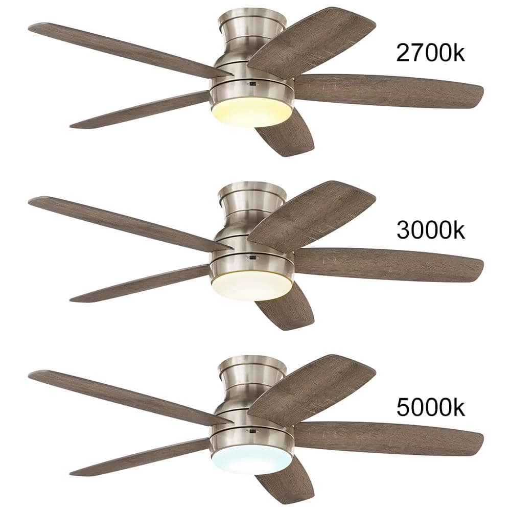 Home Decorators Collection Ashby Park 44 in. White Color Changing Integrated LED Brushed Nickel Ceiling Fan with Light Kit and 3 Reversible Blades 14 Home Decorators Collection Ashby Park 44 in. White Color Changing Integrated LED Brushed Nickel Ceiling Fan with Light Kit and 3 Reversible Blades - Image 14
