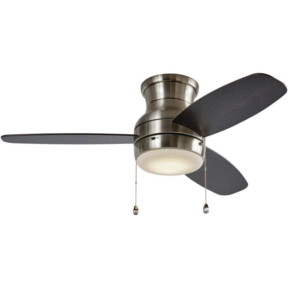Home Decorators Collection Ashby Park 44 in. White Color Changing Integrated LED Brushed Nickel Ceiling Fan with Light Kit and 3 Reversible Blades 2 Home Decorators Collection Ashby Park 44 in. White Color Changing Integrated LED Brushed Nickel Ceiling Fan with Light Kit and 3 Reversible Blades - Image 2
