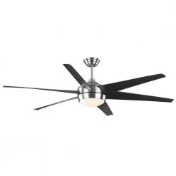 Home Decorators Collection Windward 68 in. White Color Changing Integrated LED Brushed Nickel Ceiling Fan with Light Kit, DC Motor and Remote -Fans Shop brushed nickel home decorators collection ceiling fans with lights 68000 1f 1000