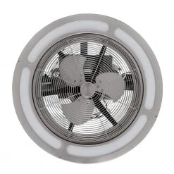 Home Decorators Collection Brette II 23 in. LED Indoor/Outdoor Brushed Nickel Ceiling Fan with Light and Remote Control -Fans Shop brushed nickel home decorators collection ceiling fans with lights am382b bn 66 1000