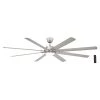 Home Decorators Collection Glenmeadow 84 in. Integrated LED Brushed Nickel Ceiling Fan with Light and Remote Control