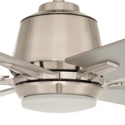 Home Decorators Collection Kensgrove 54 in. Integrated LED Brushed Nickel Ceiling Fan with Light and Remote Control -Fans Shop brushed nickel home decorators collection ceiling fans with lights yg493a bn 66 1000