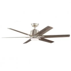 Home Decorators Collection Kensgrove 54 in. Integrated LED Brushed Nickel Ceiling Fan with Light and Remote Control -Fans Shop brushed nickel home decorators collection ceiling fans with lights yg493a bn c3 1000