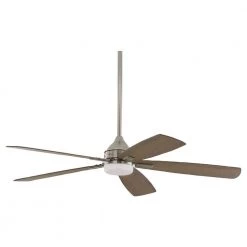 Home Decorators Collection Beckford 52 in. Integrated LED Indoor Brushed Nickel Ceiling Fan with Light and Remote with Color Changing Technology -Fans Shop brushed nickel home decorators collection ceiling fans with lights yg630 bn 1f 1000