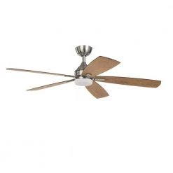 Home Decorators Collection Beckford 52 in. Integrated LED Indoor Brushed Nickel Ceiling Fan with Light and Remote with Color Changing Technology -Fans Shop brushed nickel home decorators collection ceiling fans with lights yg630 bn c3 1000