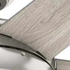 Hunter Barton 52 in. LED Indoor Brushed Nickel Ceiling Fan with Light and Remote Control -Fans Shop brushed nickel hunter ceiling fans with lights 59654 fa 1000