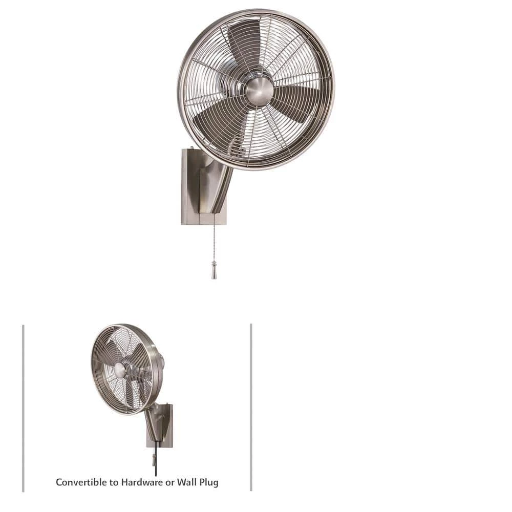 MINKA-AIRE Anywhere 15 in. Indoor/Outdoor Brushed Nickel Wall Mount Fan 3 MINKA-AIRE Anywhere 15 in. Indoor/Outdoor Brushed Nickel Wall Mount Fan - Image 3