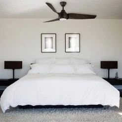 Home Decorators Collection Kayden DC 60 in. White Color Changing Integrated LED Indoor/Outdoor Dark Oak Ceiling Fan with Light Kit and Remote -Fans Shop dark oak home decorators collection ceiling fans with lights 52060 31 1000