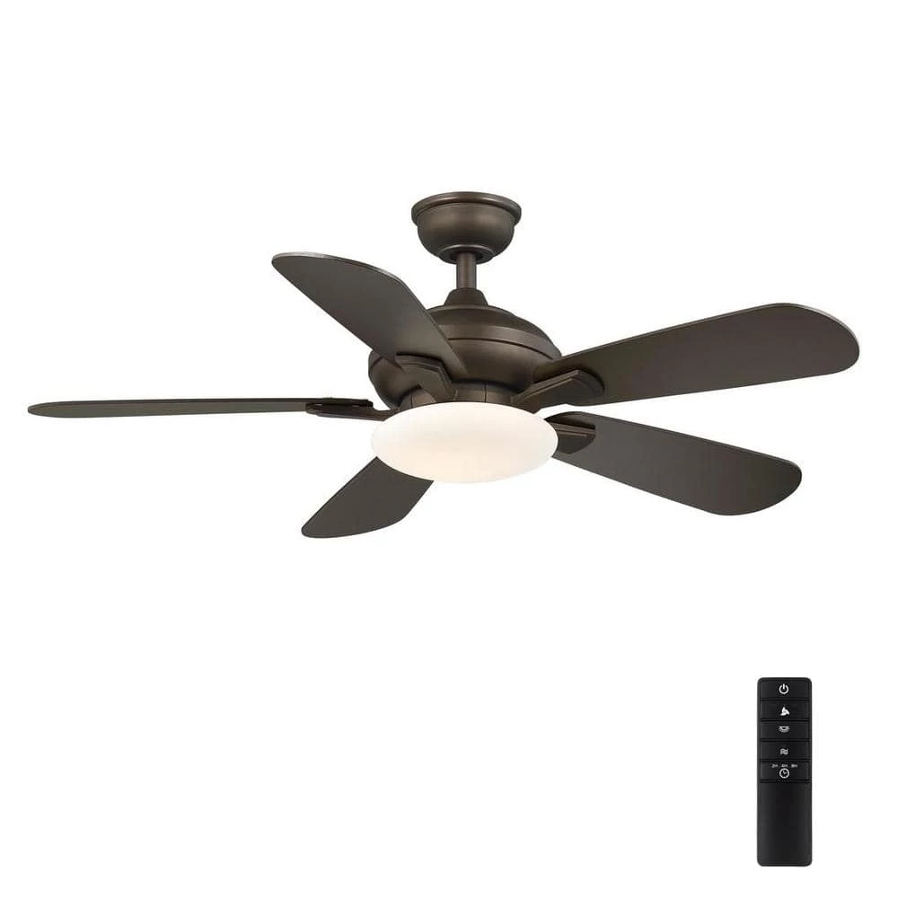 Home Decorators Collection Benson 44 in. LED Espresso Bronze Ceiling Fan with Light and Remote Control 1 Home Decorators Collection Benson 44 in. LED Espresso Bronze Ceiling Fan with Light and Remote Control