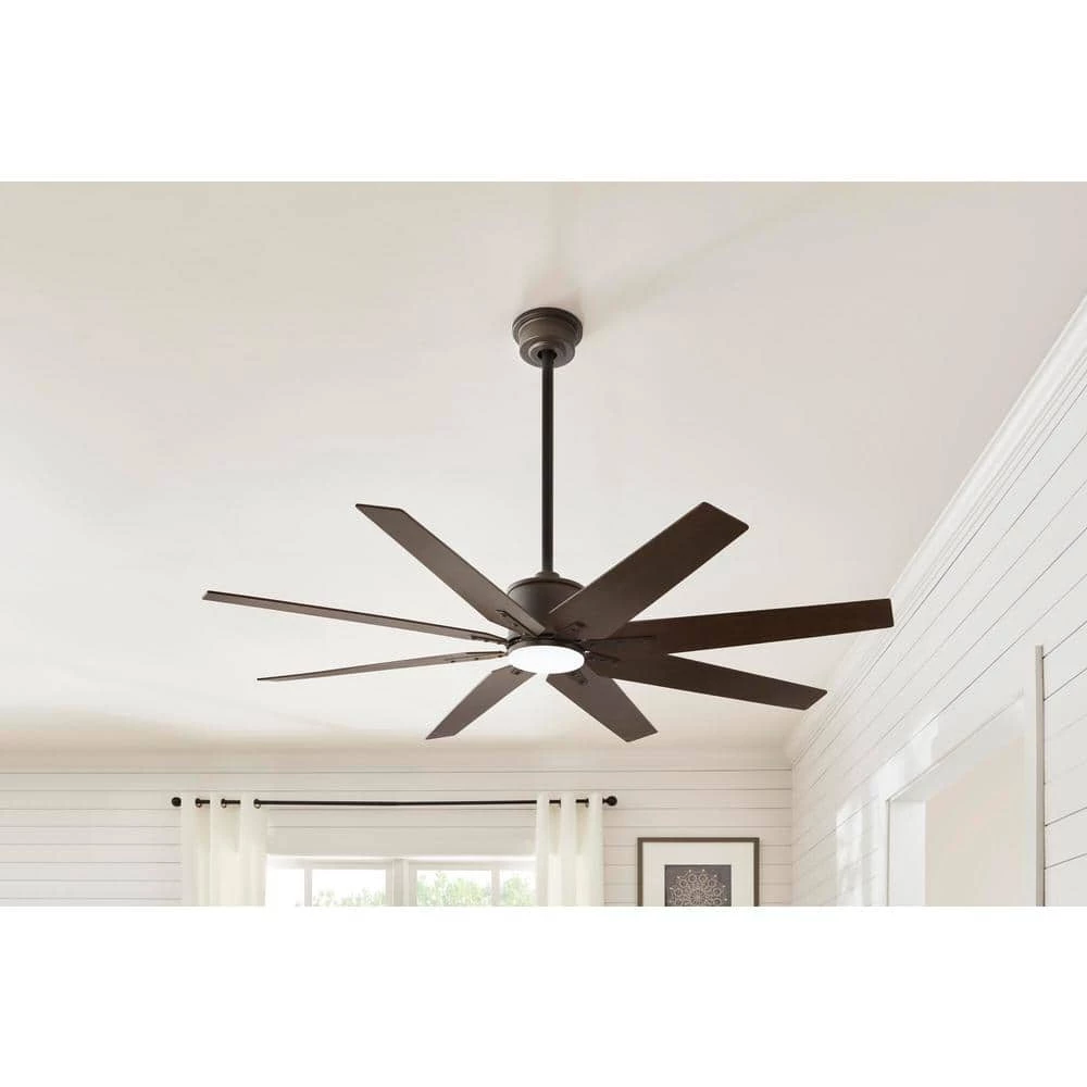 Home Decorators Collection Milbourne 60 in. Integrated LED Indoor Espresso Bronze Ceiling Fan with Light and Remote Control 2 Home Decorators Collection Milbourne 60 in. Integrated LED Indoor Espresso Bronze Ceiling Fan with Light and Remote Control - Image 2