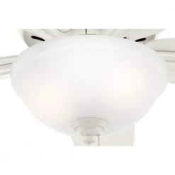 Hunter Newsome 42 in. Indoor Low Profile Fresh White Ceiling Fan With LED Light Kit and Remote -Fans Shop fresh white hunter ceiling fans with lights 32812 a0 1000