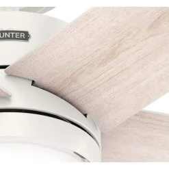 Hunter Interface 52 in. Indoor Fresh White Smart Ceiling Fan with Light and Remote Control 22 Hunter Interface 52 in. Indoor Fresh White Smart Ceiling Fan with Light and Remote Control -Fans Shop fresh white hunter ceiling fans with lights 51355 1f 1000