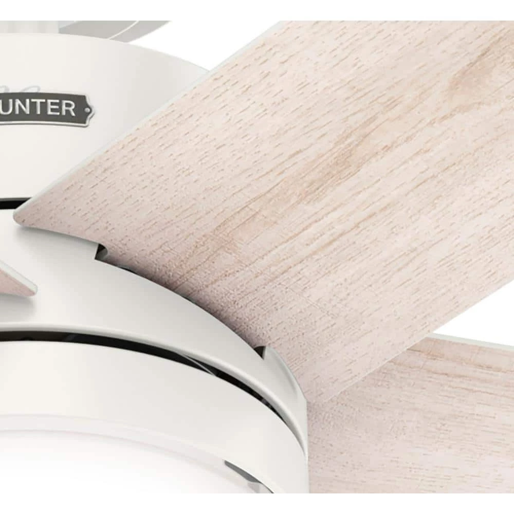 Hunter Interface 52 in. Indoor Fresh White Smart Ceiling Fan with Light and Remote Control 10 Hunter Interface 52 in. Indoor Fresh White Smart Ceiling Fan with Light and Remote Control - Image 10