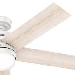 Hunter Interface 52 in. Indoor Fresh White Smart Ceiling Fan with Light and Remote Control 18 Hunter Interface 52 in. Indoor Fresh White Smart Ceiling Fan with Light and Remote Control -Fans Shop fresh white hunter ceiling fans with lights 51355 66 1000