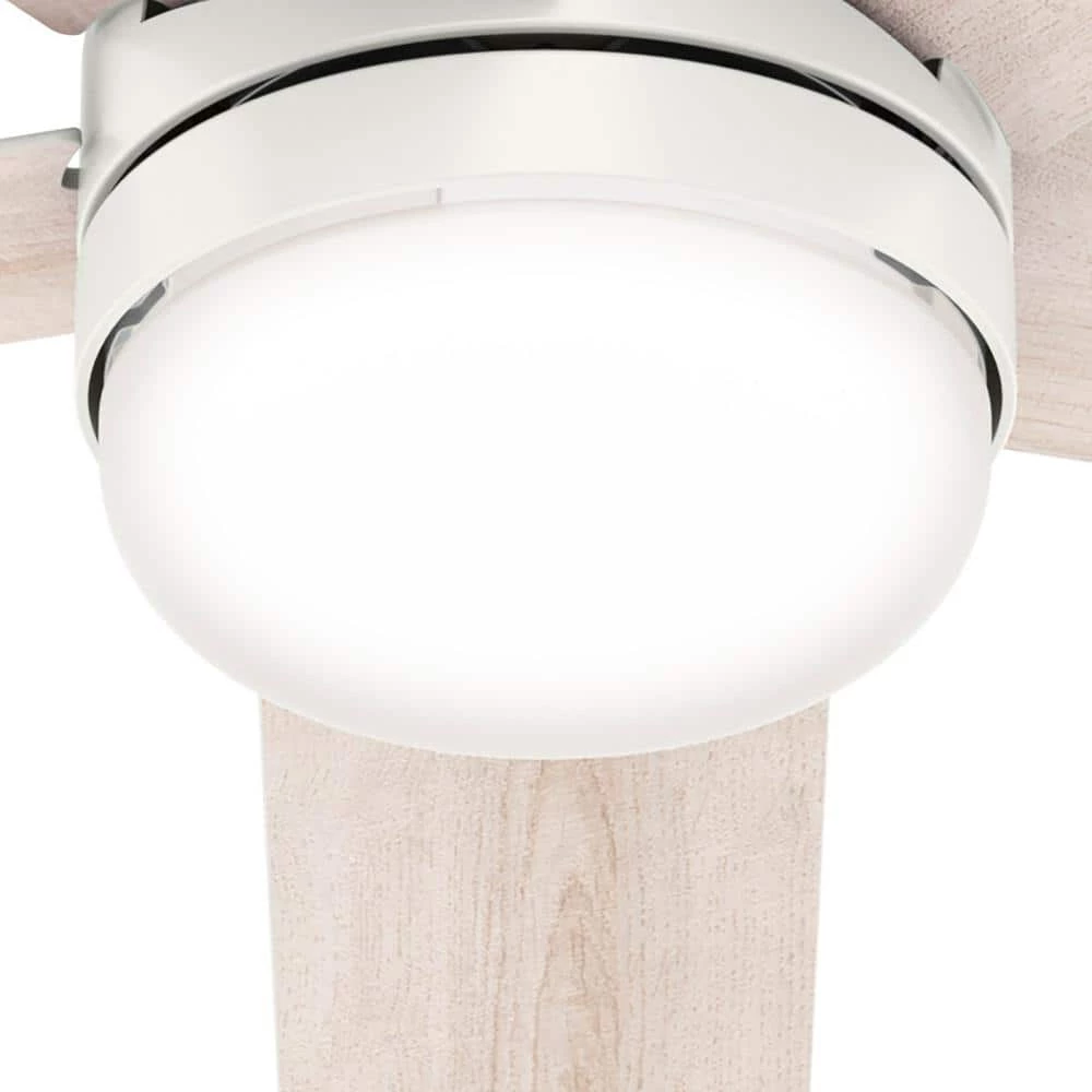 Hunter Interface 52 in. Indoor Fresh White Smart Ceiling Fan with Light and Remote Control 12 Hunter Interface 52 in. Indoor Fresh White Smart Ceiling Fan with Light and Remote Control - Image 12