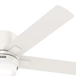 Hunter Milmack 52 in. Indoor Fresh White Ceiling Fan with Light and Remote Control -Fans Shop fresh white hunter ceiling fans with lights 51416 1f 1000