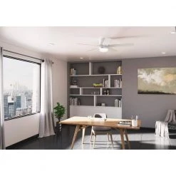 Hunter Milmack 52 in. Indoor Fresh White Ceiling Fan with Light and Remote Control -Fans Shop fresh white hunter ceiling fans with lights 51416 40 1000