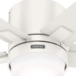 Hunter Milmack 52 in. Indoor Fresh White Ceiling Fan with Light and Remote Control -Fans Shop fresh white hunter ceiling fans with lights 51416 44 1000
