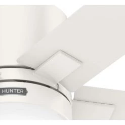 Hunter Milmack 52 in. Indoor Fresh White Ceiling Fan with Light and Remote Control -Fans Shop fresh white hunter ceiling fans with lights 51416 66 1000