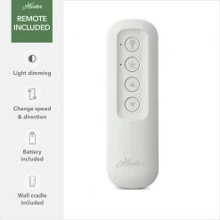 Hunter Milmack 52 in. Indoor Fresh White Ceiling Fan with Light and Remote Control -Fans Shop fresh white hunter ceiling fans with lights 51416 77 1000