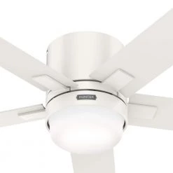 Hunter Milmack 52 in. Indoor Fresh White Ceiling Fan with Light and Remote Control -Fans Shop fresh white hunter ceiling fans with lights 51416 fa 1000