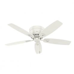Hunter Oakhurst II 52 in. Low Profile LED Indoor Fresh White Ceiling Fan with Light Kit 22 Hunter Oakhurst II 52 in. Low Profile LED Indoor Fresh White Ceiling Fan with Light Kit -Fans Shop fresh white hunter ceiling fans with lights 52302 4f 1000