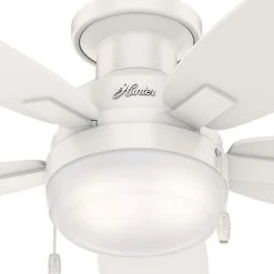 Hunter Duncan 52 in. LED Indoor Fresh White Flush Mount Ceiling Fan with Light 20 Hunter Duncan 52 in. LED Indoor Fresh White Flush Mount Ceiling Fan with Light -Fans Shop fresh white hunter ceiling fans with lights 59186 c3 1000