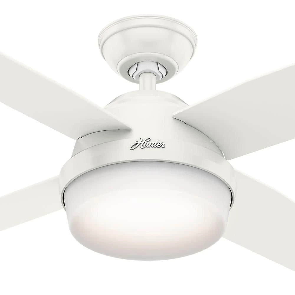 Hunter Dempsey 44 in. LED Indoor Fresh White Ceiling Fan with Universal Remote 10 Hunter Dempsey 44 in. LED Indoor Fresh White Ceiling Fan with Universal Remote - Image 10
