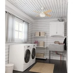 Hunter Dempsey 44 in. LED Indoor Fresh White Ceiling Fan with Universal Remote 17 Hunter Dempsey 44 in. LED Indoor Fresh White Ceiling Fan with Universal Remote -Fans Shop fresh white hunter ceiling fans with lights 59246 a0 1000