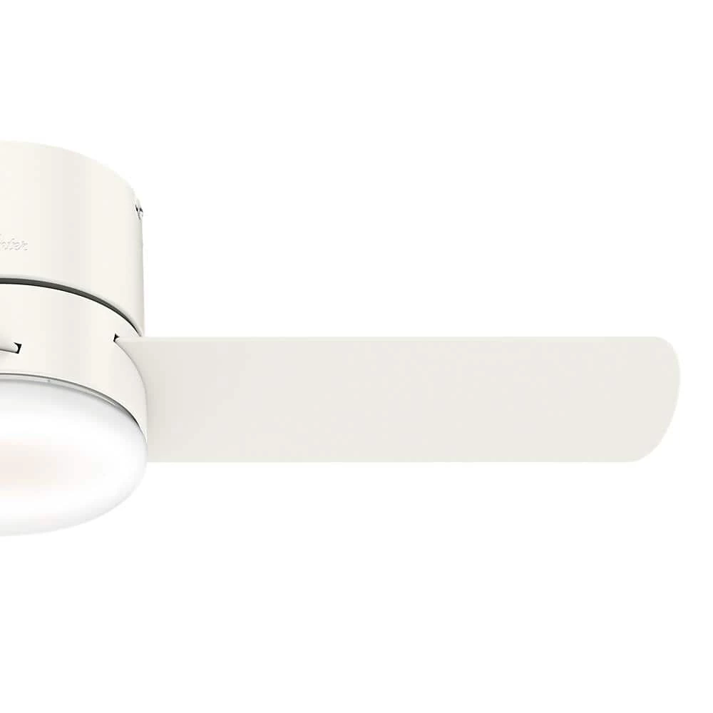 Hunter Minimus 44 in. Low Profile Integrated LED Indoor Fresh White Ceiling Fan with Light Kit and Remote 6 Hunter Minimus 44 in. Low Profile Integrated LED Indoor Fresh White Ceiling Fan with Light Kit and Remote - Image 6