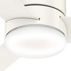Hunter Minimus 44 in. Low Profile Integrated LED Indoor Fresh White Ceiling Fan with Light Kit and Remote 14 Hunter Minimus 44 in. Low Profile Integrated LED Indoor Fresh White Ceiling Fan with Light Kit and Remote -Fans Shop fresh white hunter ceiling fans with lights 59452 66 1000