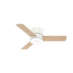 Hunter Minimus 44 in. Low Profile Integrated LED Indoor Fresh White Ceiling Fan with Light Kit and Remote 15 Hunter Minimus 44 in. Low Profile Integrated LED Indoor Fresh White Ceiling Fan with Light Kit and Remote -Fans Shop fresh white hunter ceiling fans with lights 59452 c3 1000